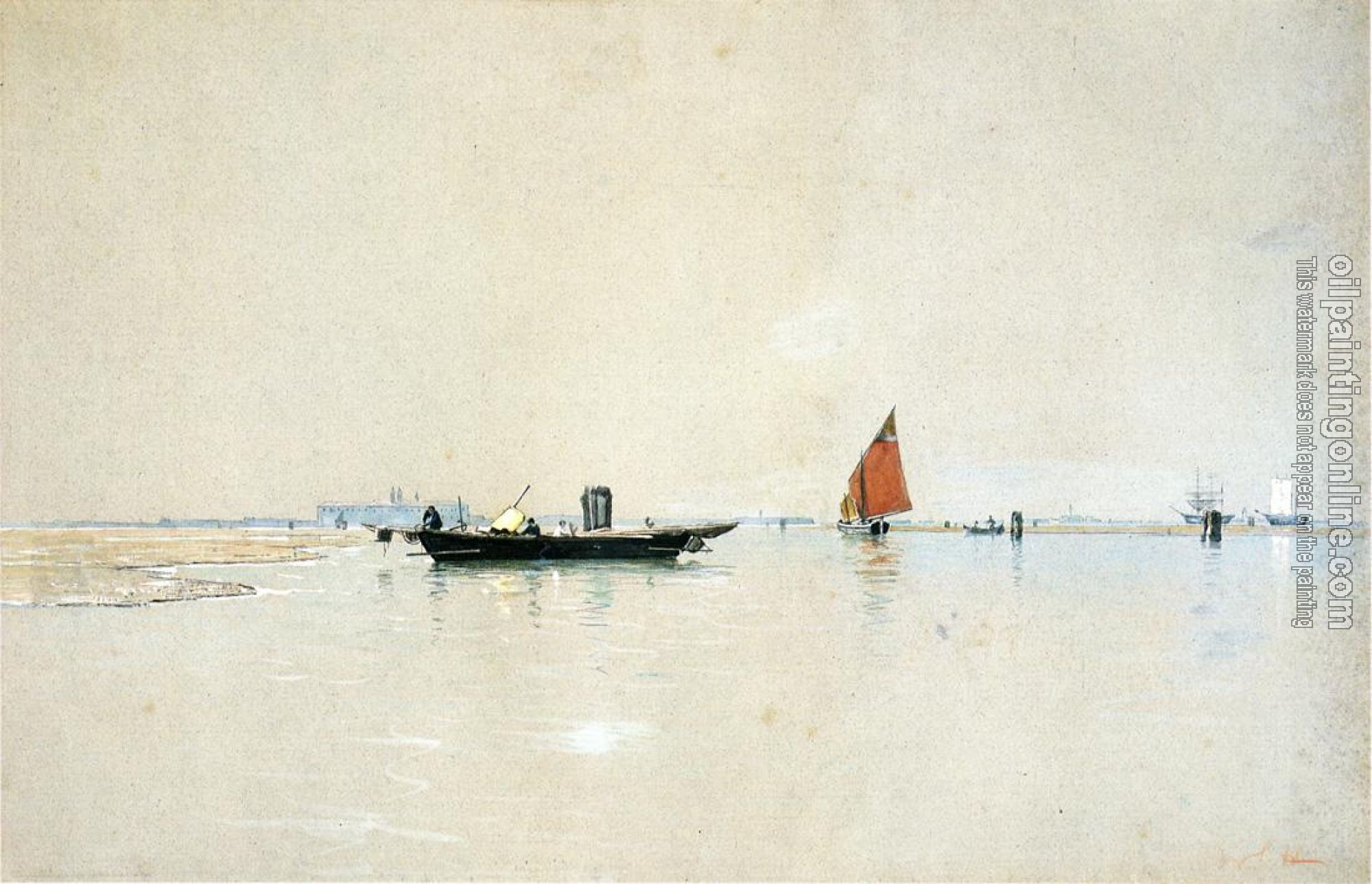 William Stanley Haseltine - Venetian Lagoon